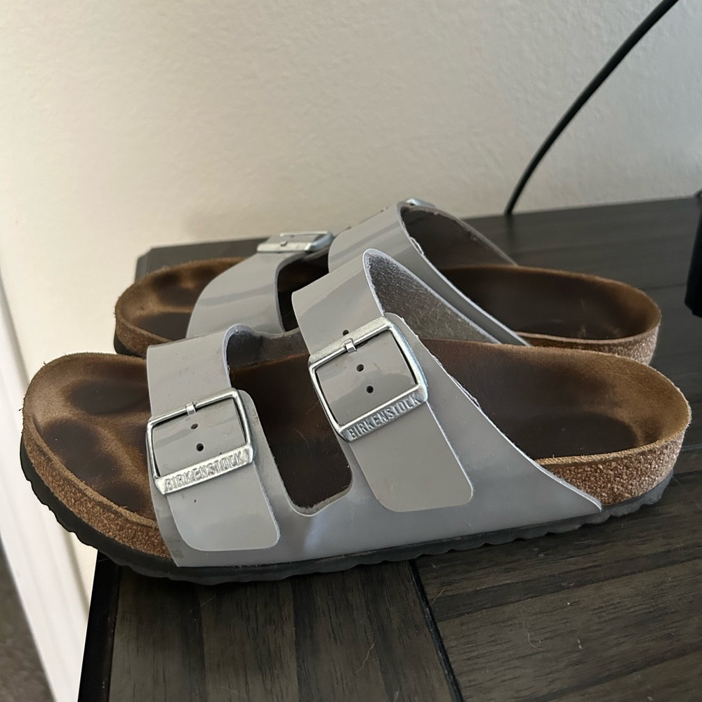 Gray Birkenstocks *wide*